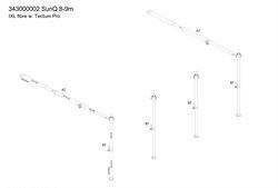 Ventura Sun Q 900 solsejl stangsæt