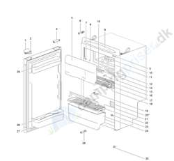 Flaskeholder til Thetford køleskab model: N80 - N90 - N100 - N108 - N110 