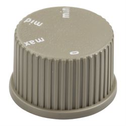 Gasreguleringsventil Dometic køleskab, knappen sidder på frontpanel, Farve gråbrun