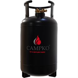 Campko genopfyldelig gastank i stål, 30 ltr.