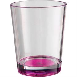 Drikkeglas med antislip - Pink bund.