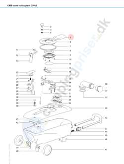 Thetford toilet C400 bundtank