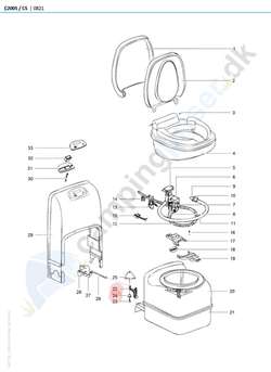 Håndtag til spærreventil Thetford toilet C200