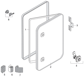 Adria hængsel til serviceluge