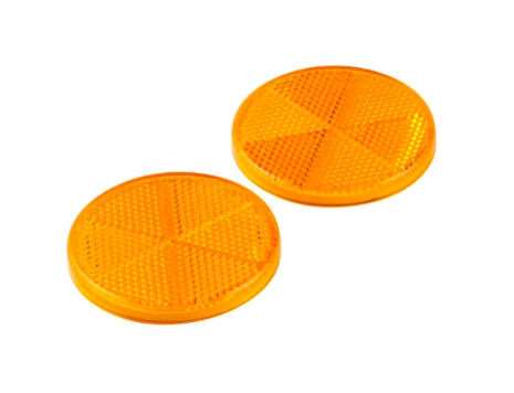 Hella rund gul refleks selvhæftende