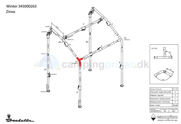 Isabella CV-hjørne venstre til Isabella Winter i Zinox
