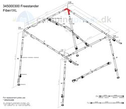 Isabella CHB-hjørne højre bagerst til Ventura Freestander i IXL fiber