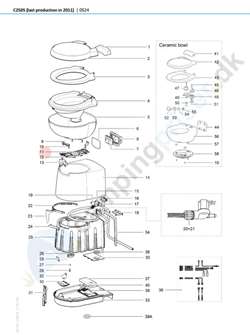 Thetford toilet C250 kassettetoilet.