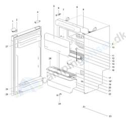 Hyldeforkant til Thetford N3090 til N3100, N3108 til N3115, N3145 til N3175 samt N4080-N4112.