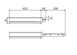 Indgangstrin Thule Slide-Out G2 12V 700 cm trappetrin