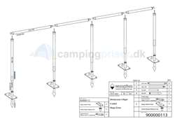 Isabella Mega læsejl ben 28x1140 - passer til 4 - 6 sidet læsejl