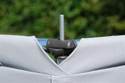 Isabella Sun 3 fløjet læsejl med Zinox stel