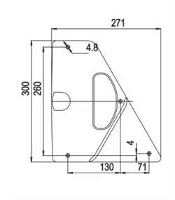 Jokon trekantrefleks til Jokon 2000 baglygte