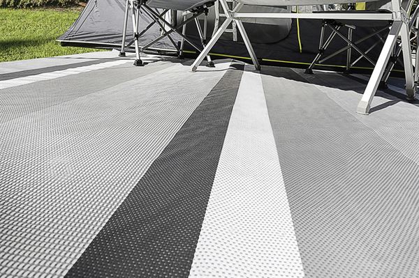 Slidstærkt Brunner markisetæppe grå 2,5 x 7 m.