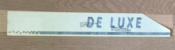 Logo til Højre side  - Hobby  Campingvogn -  De Luxe - klistermærke