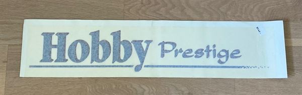 Logo Hobby Prestige til tag bagende klistermærke