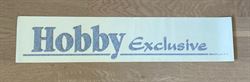 Logo til tag  - bagende - Hobby Exclusive - klistermærke