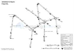 Isabella komplet stangsæt til Ventura Marlin i IXL fiber