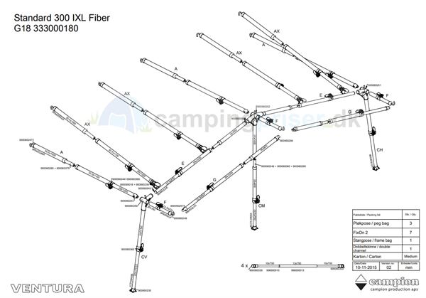 Isabella komplet stel G18 til Ventura D300 i IXL fiber