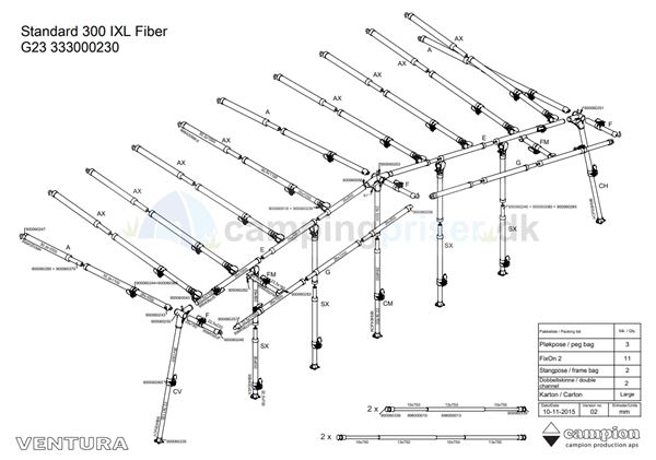 Isabella komplet stel G23 til Ventura D300 i IXL fiber