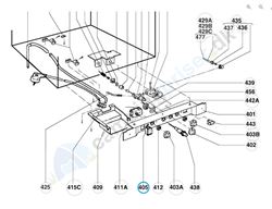 Strømkontakt 230 V Dometic køleskab, farve grøn