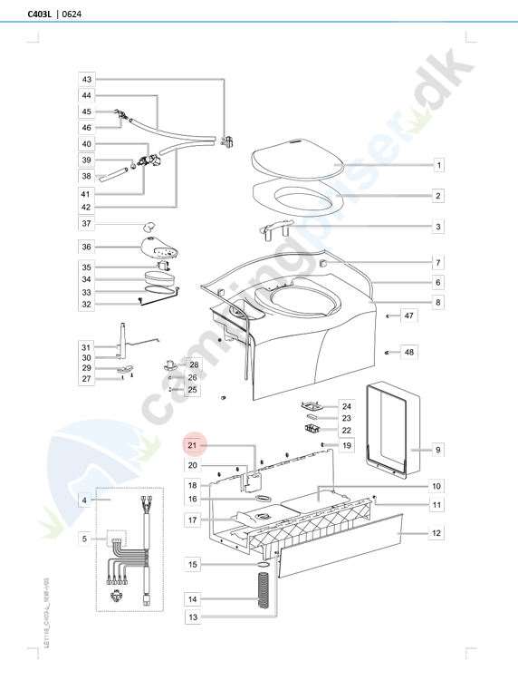 Campingpriser.dk - Kontakthus + print Thetford toilet C400X - C402X