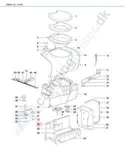 Kontakt - printplade til Thetford toilet C500C - C502C