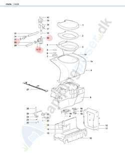 Kontaktsæt - ventil Elektrisk til Thetford toilet C-500
