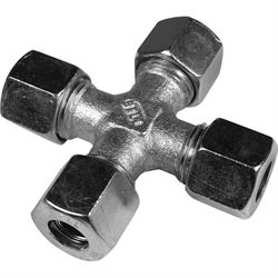 Krydsled 10 mm i stål til gasrør