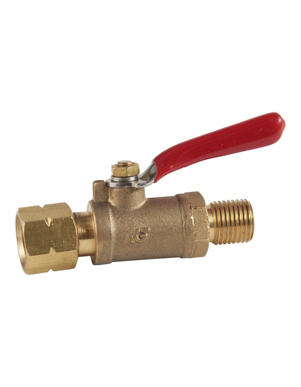 Kugleventil med testpunkt