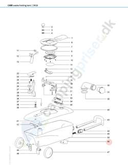 Thetford toilet C500 bundtank
