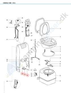 Thetford Toilet - C200 CW - C200 CWE