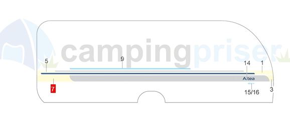 Streamer til Adria Altea årgang 2014 - 2015 - 2016 Klistermærke - Logo