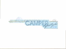 Logo "Camper Lifestyle" til Dethleffs campingvogn klistermærke