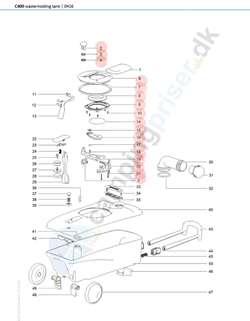 Thetford toilet C400 bundtank