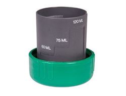 Doseringskop og dæksel Thetford toilet bundtank, farve grøn