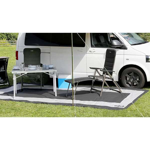 Slidstærkt markisetæppe lysegrå 3 x 3 m.