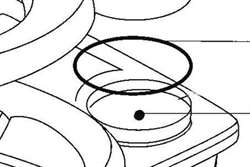 O-ring Thetford toiletpapirsholder C2 - C3 - C4