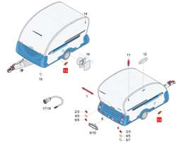 Selvklæbende oval refleks
