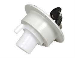 Komplet vandtank påfyldningsstuds med dæksel til indbygning i campingvogn og autocamper