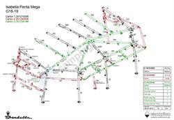 Isabella G19 MegaFrame stel til Penta - passer til a-målene 1000, 1015 og 1025