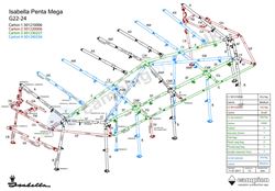 Isabella G22 MegaFrame stel til Penta - passer til a-målene 1150 og 1175