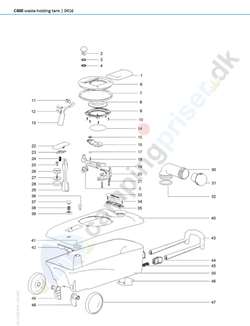 Plade til spærreventil til bundtank Thetford toilet C400