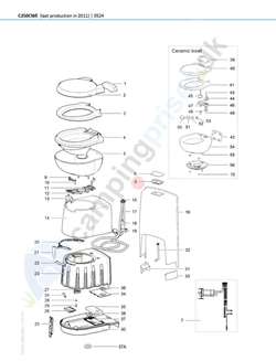 Printplade SN Thetford toilet C 250
