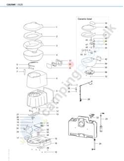 Printplade SN Thetford toilet C 263