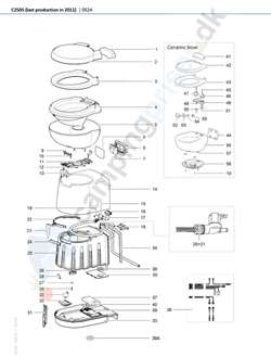 Relæ Thetford toilet C250 - del 32
