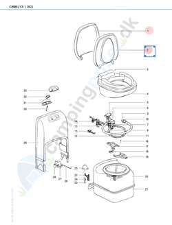  Thetford kassettetoilet C200