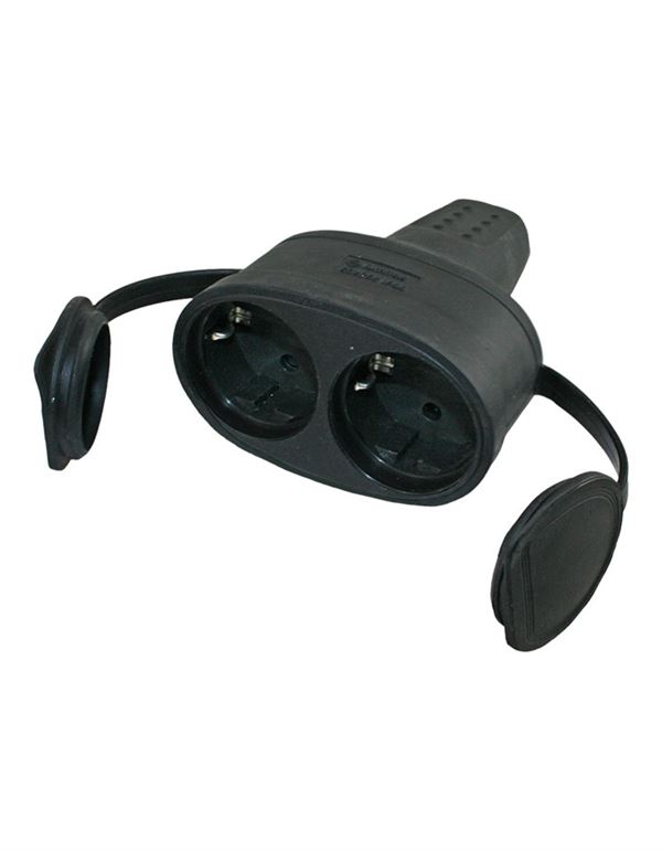 Hunstik  Dobbelt 220V Schuko