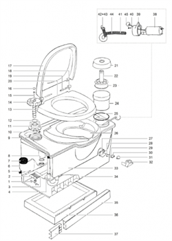 Thetford toilet C2-C3-C4