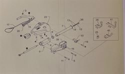 Stødaksel ALKO håndbremsearm 200V